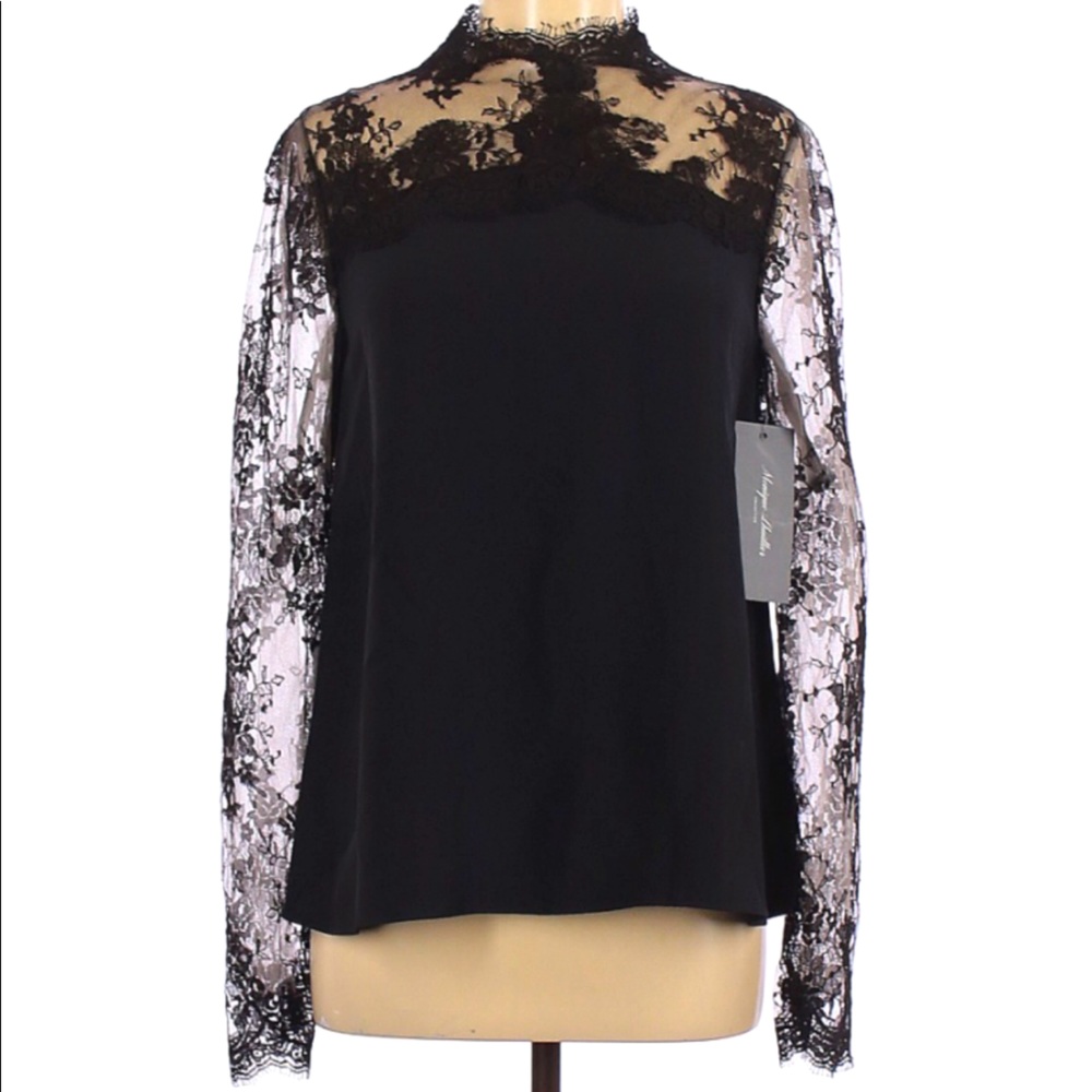 Monique Lhuillier Lace Blouse NWT Size 8
